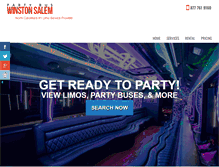 Tablet Screenshot of partybuswinstonsalem.com